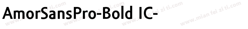 AmorSansPro-Bold IC字体转换